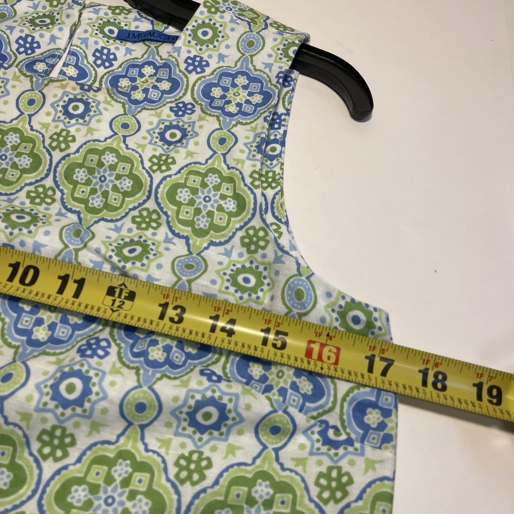 J. McLaughlin Norie Linen Blend Sleeveless Crop Top XS Preppy Vacation Beach - Picture 6 of 8
